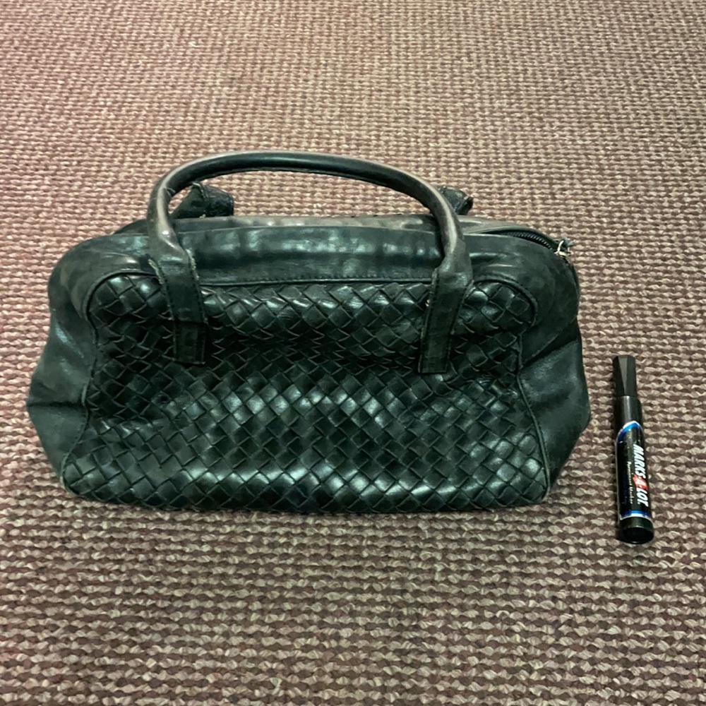 Black Bottega Veneta purse, soft leather